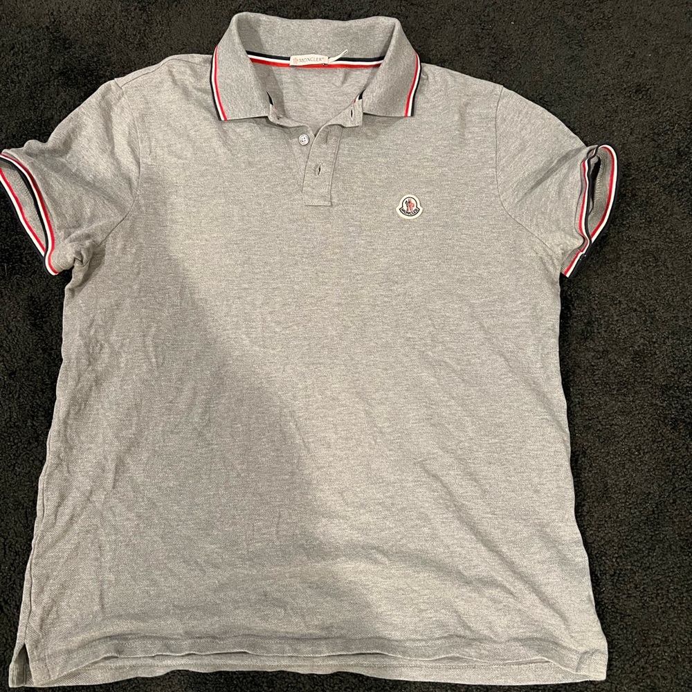 Moncler Tricolor Polo Shirt XL